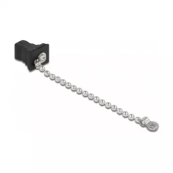 Glasvezel stofkap met ketting DeLOCK 86847 SC-stekker zwart