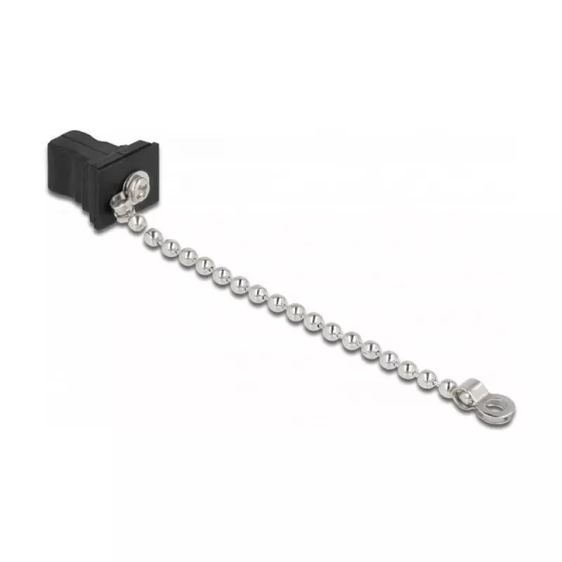 Glasvezel stofkap met ketting DeLOCK 86847 SC-stekker zwart
