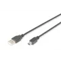 Digitus ASSMANN - USB-kabel - USB Type A, 4-polig (M) - Mini-USB, type B (M) - 1 m (USB / Hi-Speed USB) - gegoten - zwart (AK-300108-010-S)