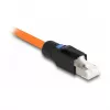 DeLOCK RJ45-stekker veldmontage Cat.6A zwart rechte connector