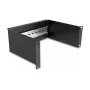 Rack-inzetstuk DeLOCK 10 inch DIN-railpaneel 2U zwart metaal 180mm