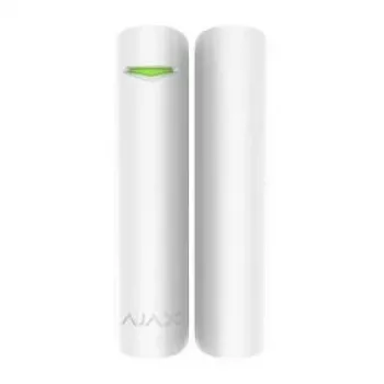 Ajax DoorProtect Plus draadloze deur-/raamsensor, wit, CR123A-batterij, 3V, 60 maanden batterijduur, 20×20×90 mm