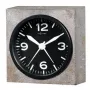 NeXtime wandklok 5167 Real Time Heavy Metal, 9,5x9,5x3,2 cm, wand, grijs