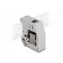 DeLOCK DIN-railadapter RJ45-bus naar RJ45-bus Cat.6A grijs
