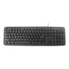 Toetsenbord Gembird KB-U-103-RU kantoor USB QWERTY Engels Russisch zwart
