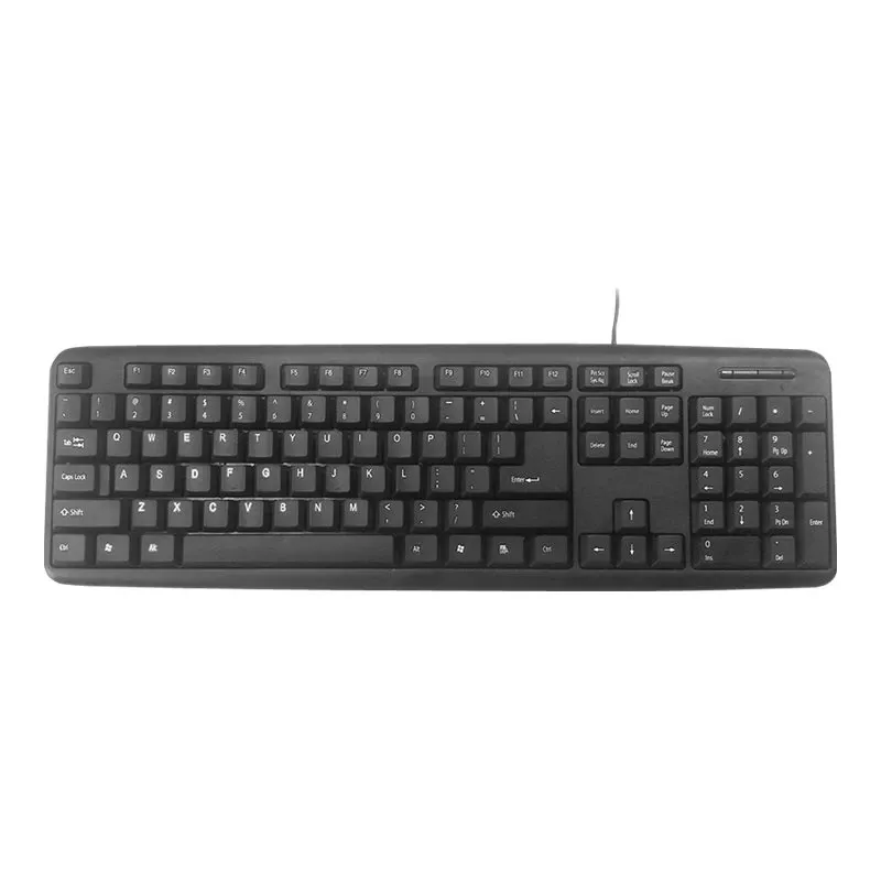 Toetsenbord Gembird KB-U-103-RU kantoor USB QWERTY Engels Russisch zwart
