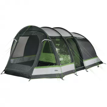 High Peak Bozen 5.0 familietunneltent (grijs/groen)