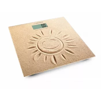 Esperanza EBS006 personenweegschaal elektronische personenweegschaal vierkant beige