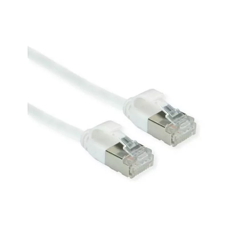 ROLINE GREEN U/FTP patchkabel Cat.6A (klasse EA), LSOH, slank, wit, 5 m