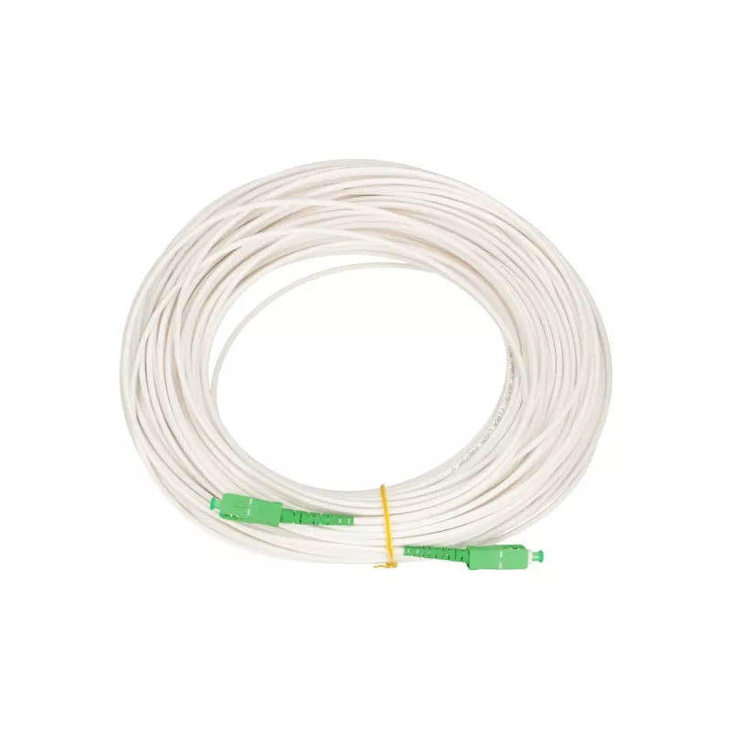 Glasvezelkabel Extralink EX.16309 20 m, FTTH G.657.A2, SC–SC, groen/wit