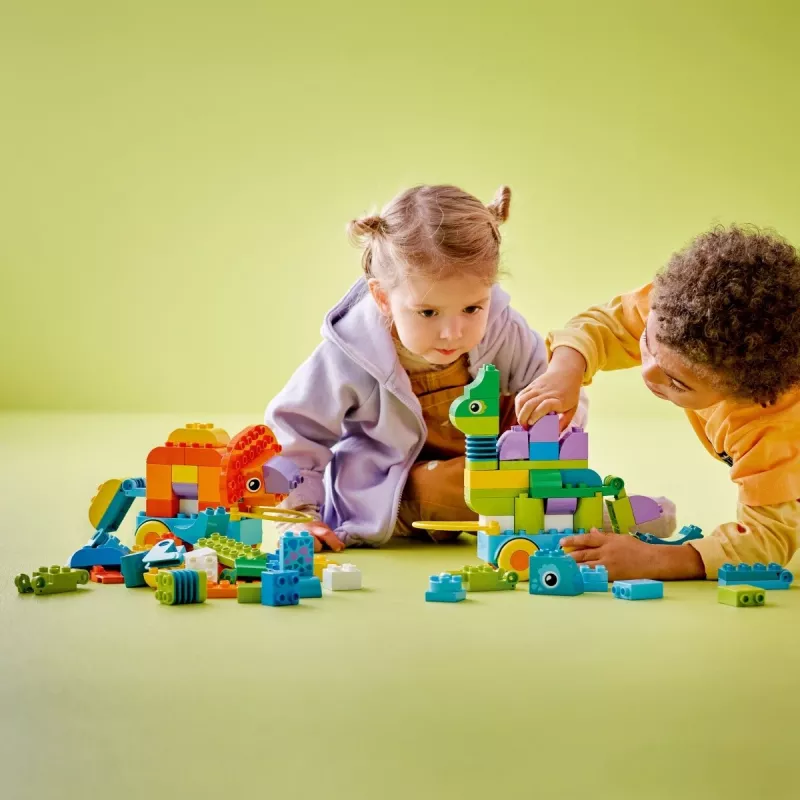 Constructiespeelgoed LEGO DUPLO 10451 dinosaurussen op wielen 3-in-1-set, 108 onderdelen, leeftijd 3+, hoogte 220 mm