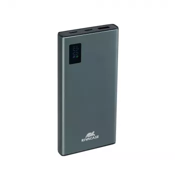 Powerbank Rivacase VA1021 10000mAh, dubbele USB-uitgangen, LED-indicatoren, compacte draagbare oplader
