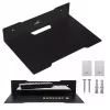 Wandplank voor decoder MACLEAN MC-122, staal, zwart, max. belasting 5 kg, gatafstand 219 mm