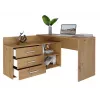 Hoekcomputerbureau Top e Shop DANY ARTISAN KPL, L-vormig, spaanplaat, eikenkleur