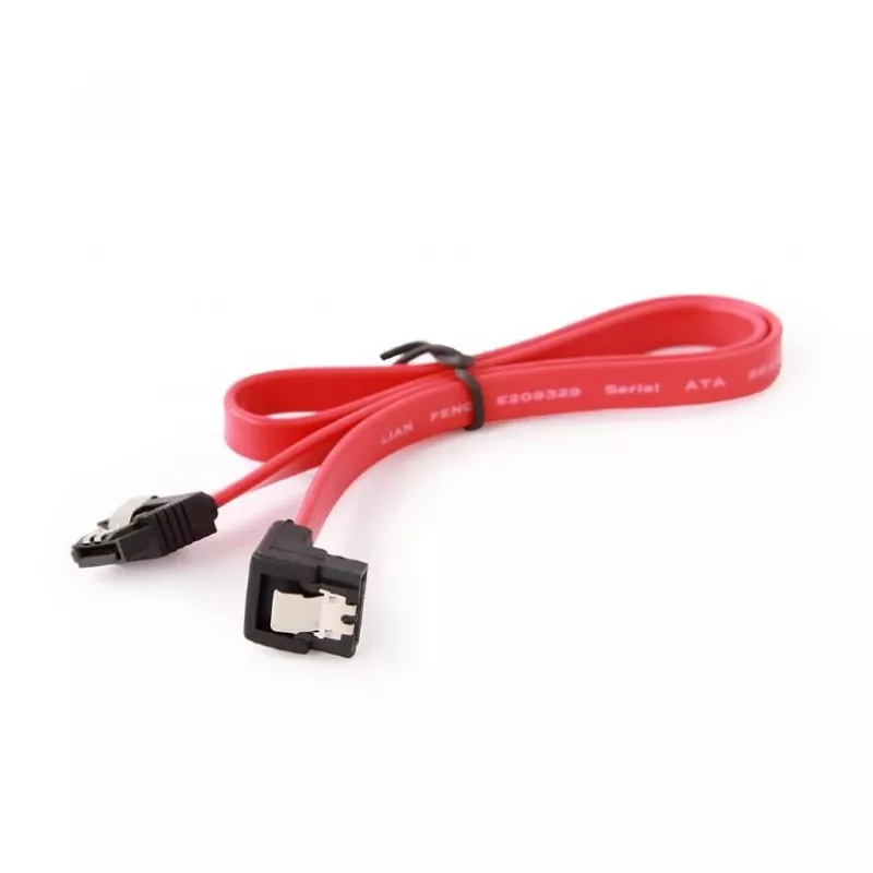 SATA-III-kabel Gembird CC-SATAM-DATA90-0.1M 0,1 m stekker/stekker, rood