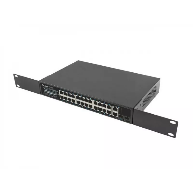 Lanberg switch 24X 100MB DSP+/2X combo rack 19 360W V2