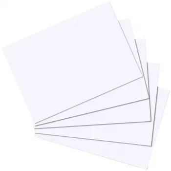 Herlitz 10621423 kaartje wit 100 stuks (10621423)