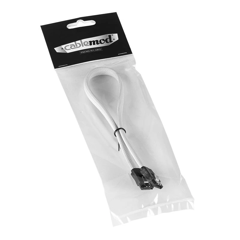ModMesh SATA 3 kabel 30 cm - wit - kabel - digitaal/data (CM-CAB-SATA-N30KW-R)