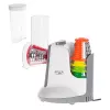 Groentesnijder Adler AD 4815, 150 W, 5 opzetstukken, ABS-behuizing, wit/grijs