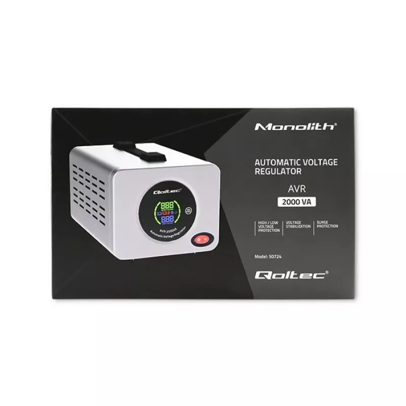 Qoltec 50724 automatische spanningsstabilisator AVR 2000VA