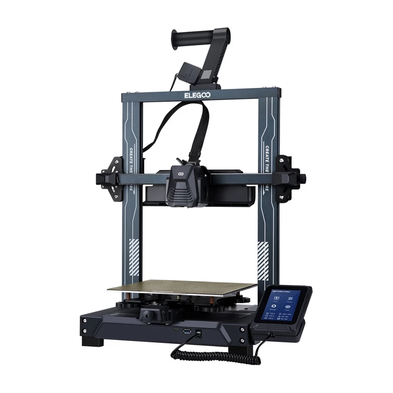 3D-printer Elegoo Neptune 4 Pro met dual-Z-as en stille stappenmotordrivers