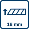 Bosch Professional 1600A01TH6 afbreekmes, 18 mm, blauw