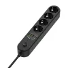 Stekkerdoos ColorWay CW-CHE44PDB — 4 stopcontacten, 2 USB-poorten