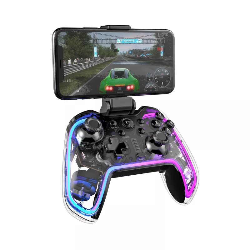 Gamecontroller White Shark GPW-8040 RGB draadloos Bluetooth, model PRAETORIAN