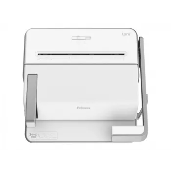 Fellowes 3-in-1 multifunctioneel bindapparaat Lyra, wit/zilver binden, nieten & perforeren in één apparaat, voor formaat DIN A4 - 1 stuk (5603101)