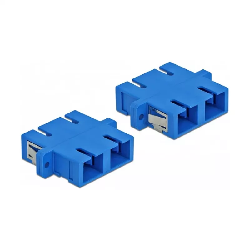 Glasvezelstekker SC bus–bus DELOCK 85991, blauw, 4-pack