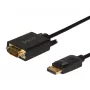 SAVIO DisplayPort-naar-VGA-(D-Sub)-kabel 1,8 m, zwart