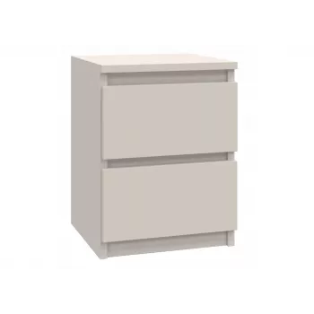 Nachtkastje top e shop MALWA M2 KASJMIR — 2 lades, spaanplaat, kasjmier, 300×300×400 mm