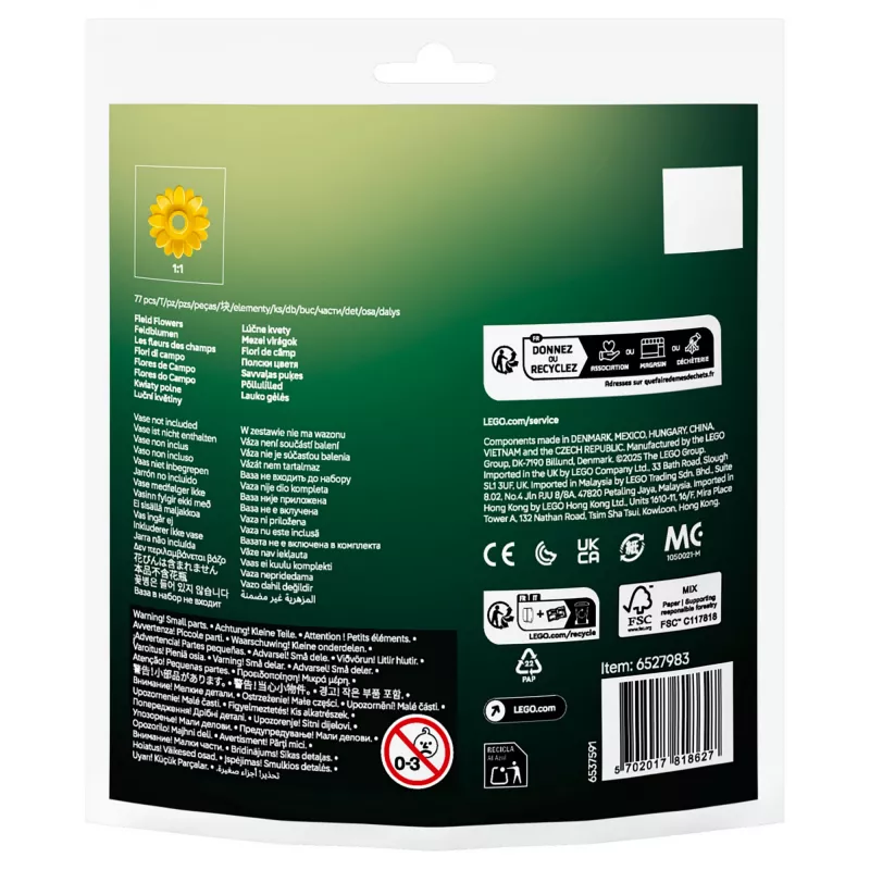 30701 Botanicals veldbloemen, constructiespeelgoed