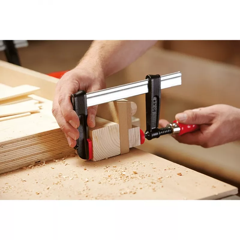 F-schroefklem BESSEY TPN20BE 20 cm aluminium zwart rood