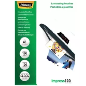 Lamineerfolie GLOSSY/A5 100 100 stuks 5351002 Fellowes