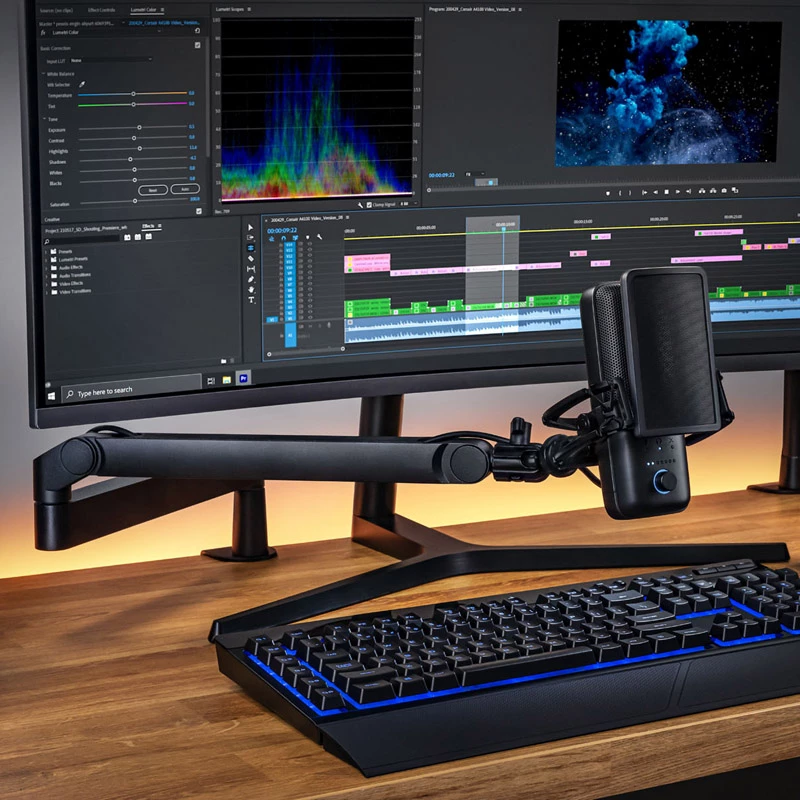 Broadcast-microfoonstatief Elgato Wave Mic Arm LP Tafelmontage Zwart 1,69 kg