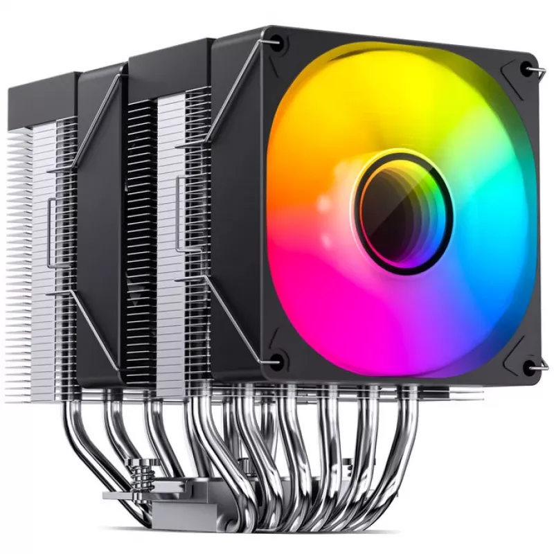 Jonsbo CR-1400 DV2 CPU-koeler, ARGB, 2 x 92 mm, zwart