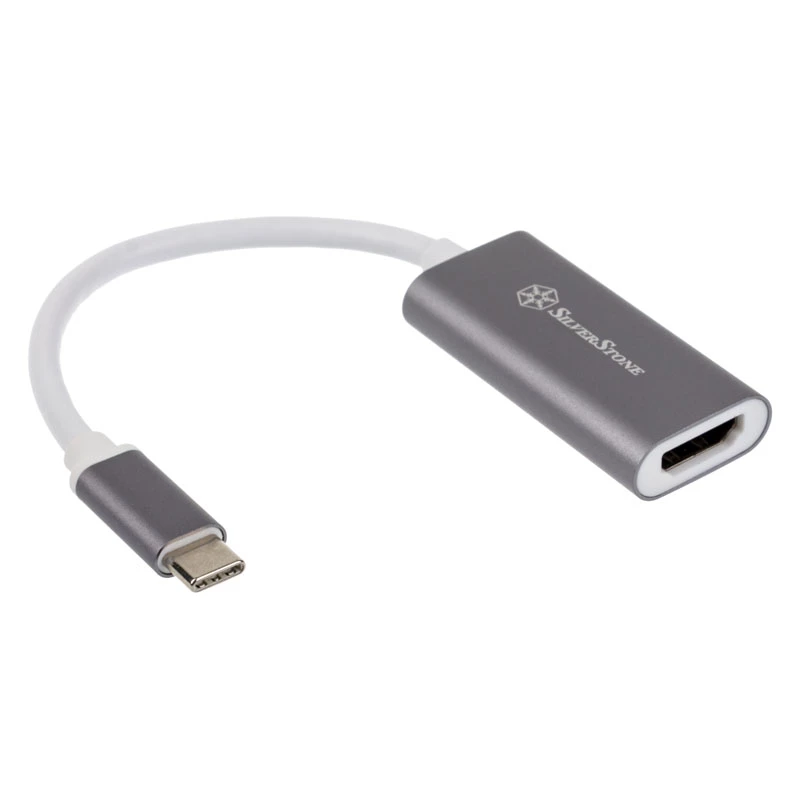 Adapter SILVERSTONE USB 3.1 Type-C naar HDMI 2.0b SST-EP07C-E, videouitgangadapter
