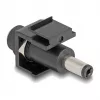 DeLOCK Keystone-module DC 5,5 x 2,1 mm bus naar DC 5,5 x 2,5 mm stekker zwart