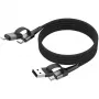 Ansmann magnetische kabel USB-A of USB-C naar Lightning - kabel - digitaal/data