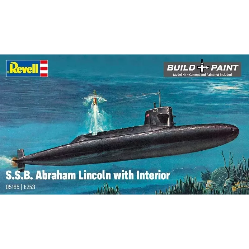 Kunststof modelschip REVELL S.S.B. Abraham Lincoln 1/253 schaal bouwpakket