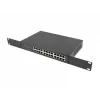 Unmanaged switch LANBERG RSGE-24 — 24× Gigabit Ethernet 1U, rack-monteerbaar, zwart