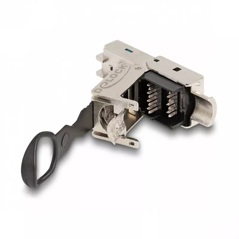 DeLOCK RJ45-stekker veldconfectie Cat.6A gereedschapsloos zilver stekker
