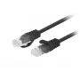 Lanberg PCU6-20CC-0200-BK Cat6 U/UTP patchkabel, 2 m, zwart, 10 stuks