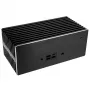 Akasa Turing ABX UCFF Ventilatorloze behuizing voor AMD Mini-pc (Gigabyte BRIX 4000U), aluminium, zwart