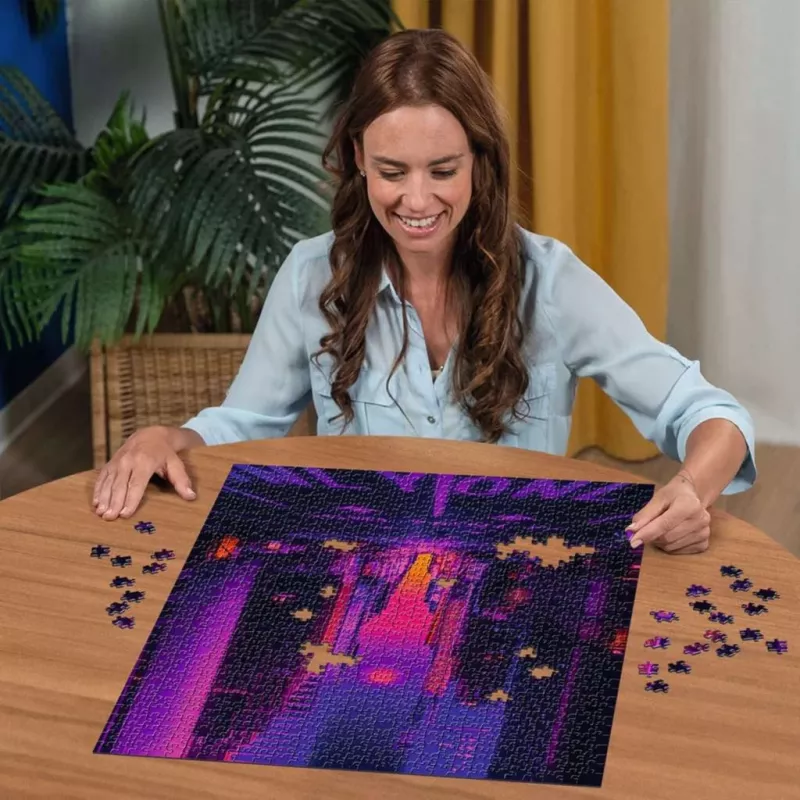 Puzzel Ravensburger New York in Neon, 1000 stukjes, puzzel voor volwassenen