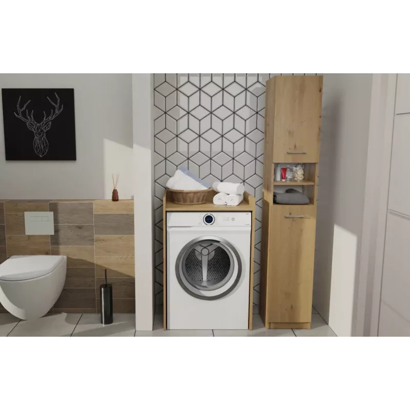Top e Shop POLA wasruimtekast voor wasmachine – Artisan Oak