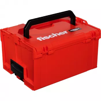 Toolbox FISCHER L-BOXX FLB 238 leeg, rood/zwart, modulaire opbergkoffer