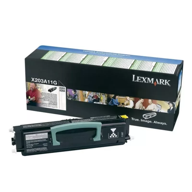 Lexmark toner X203A11G - zwart - capaciteit: 2.500 pagina's (X203A11G)