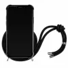 Lookabe Necklace Snake Edition telefoonhoesje voor iPhone XR, zilver/zwart